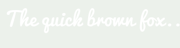Image with Font Color FFFFFF and Background Color ECF1EB